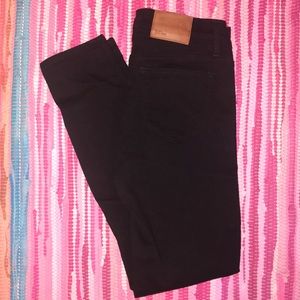 JCrew black toothpick jeans